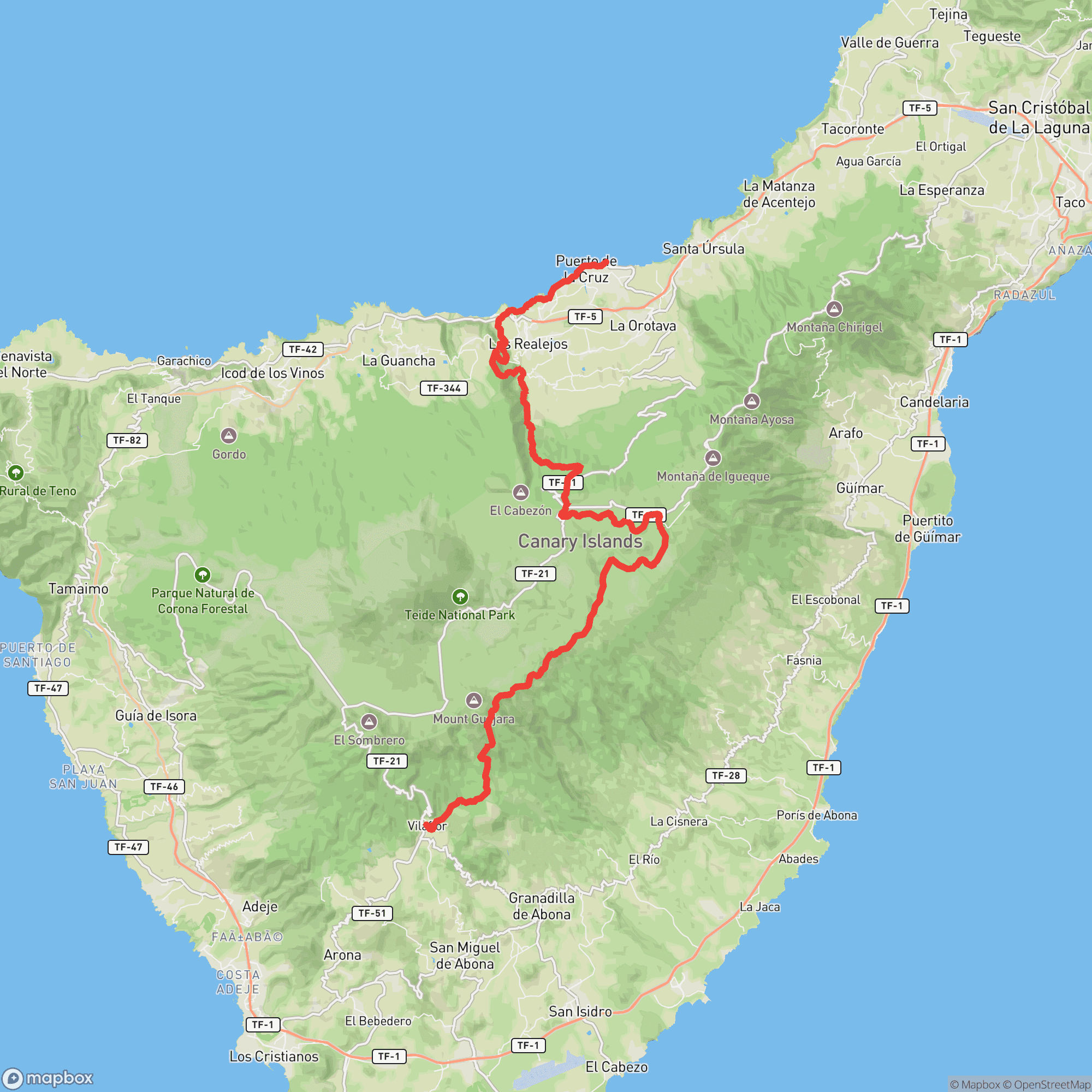 Tenerife Bluetrail 73K