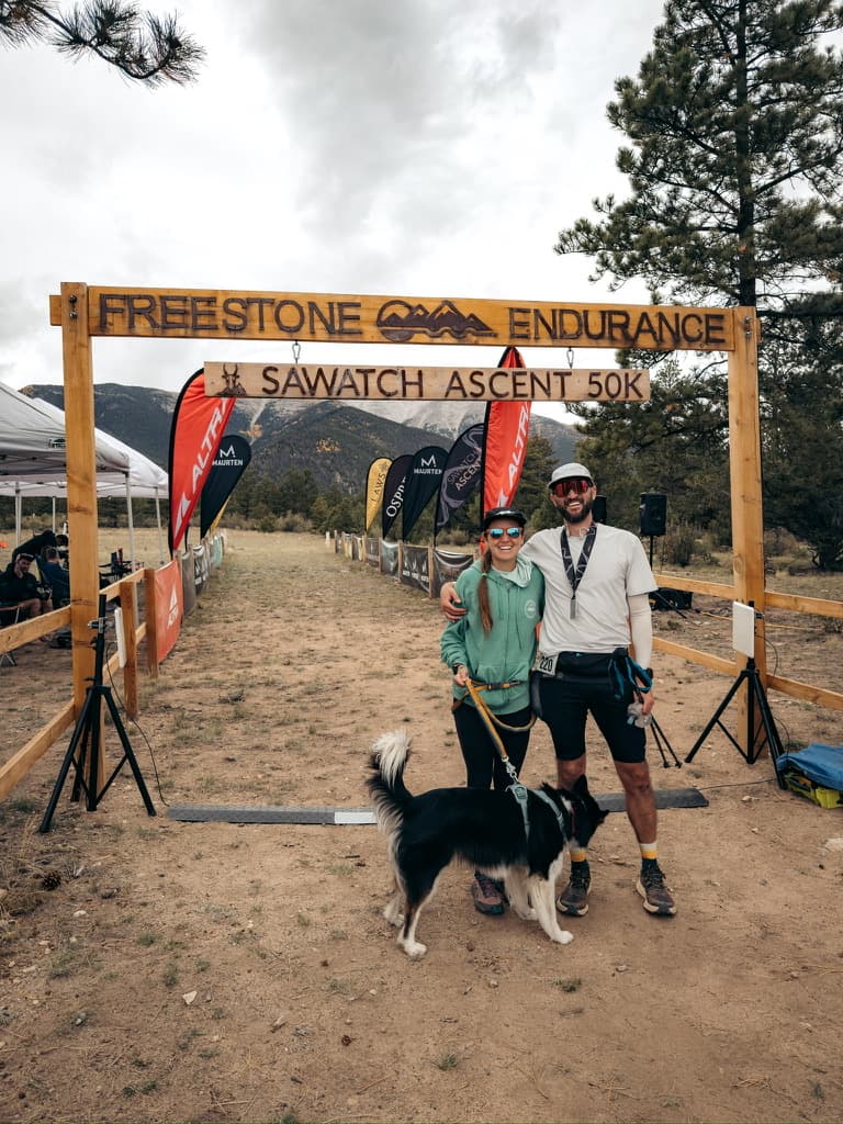 Sawatch Ascent 50K Finish line
