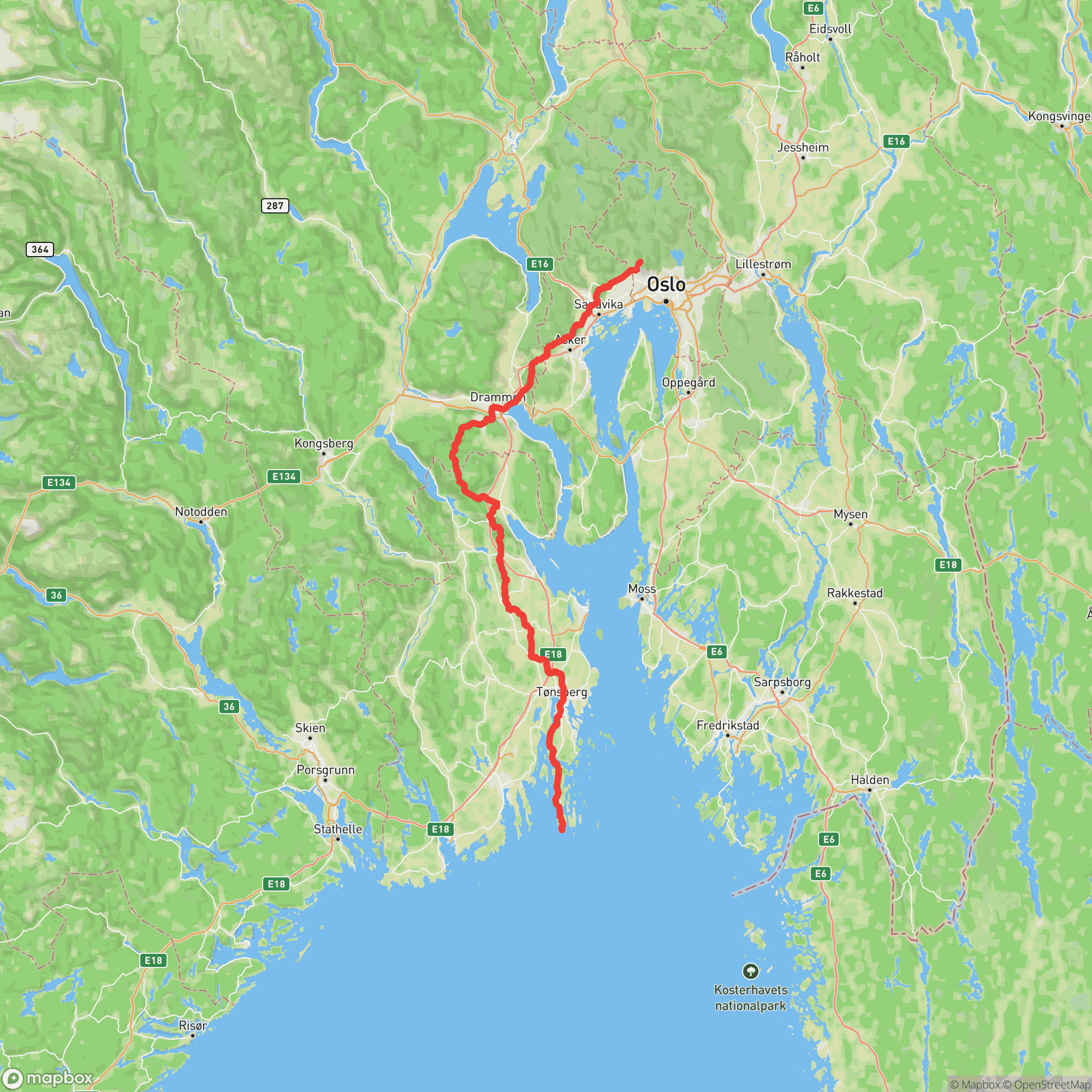 Course map for Soria Moria til Verdens Ende 100 Miles
